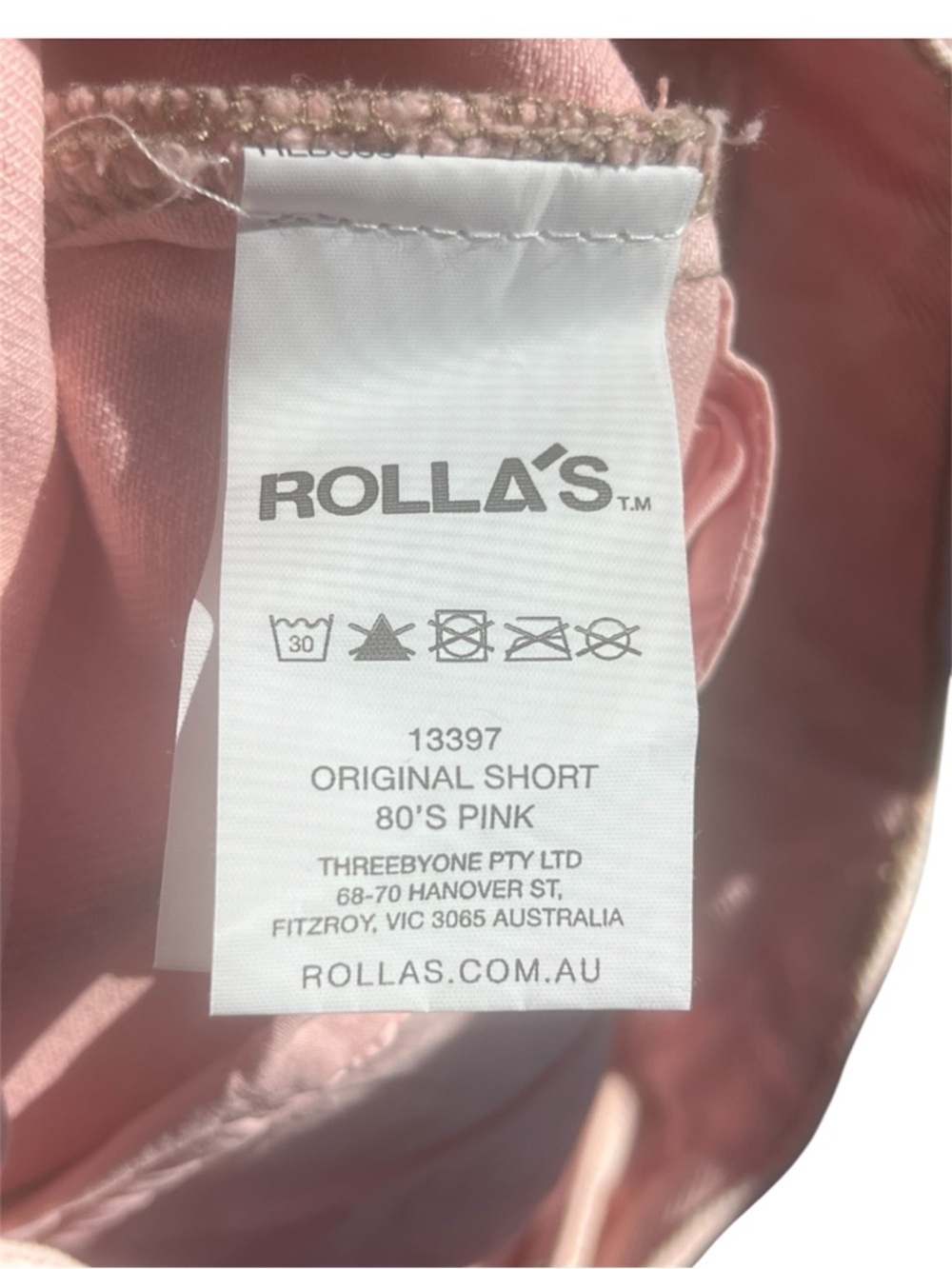 Rolla's Jean Shorts Womens 30 US 10 Pink High Rise Cutoff Denim 80's - Picture 10 of 11